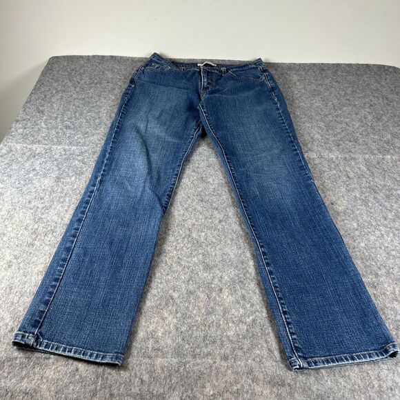 Levi's Denim - Levis 505 Straight Leg Jeans Womens 12M Blue Denim Mid Rise Zip Fly 5-Pockets